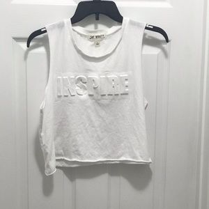 White crop top